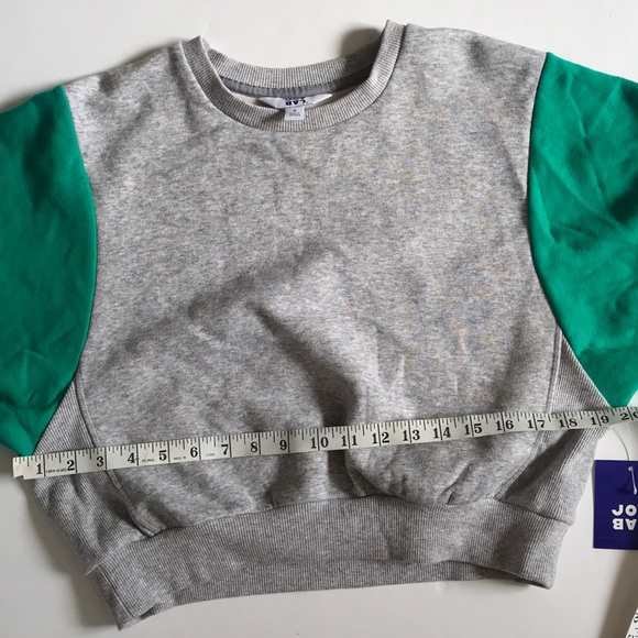 JoyLab Tops Joy Lab Small Colorblock Soft Cropped Crewneck Nwt